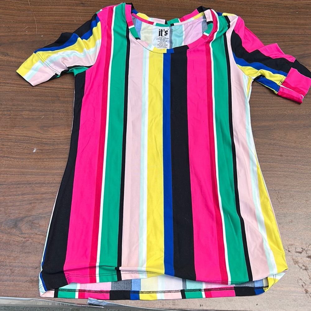 Bright striped shirt